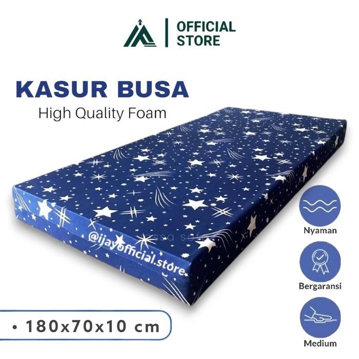 Kasur Busa Single Untuk 1 Orang Ukuran 180X70X10 Cm Super Awet Anti Kempes Tebal Kasur