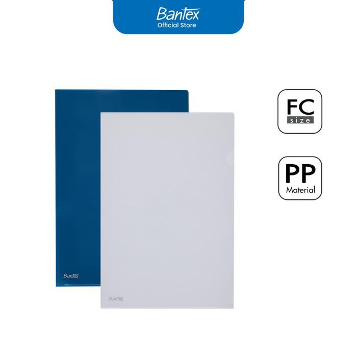 

Bantex Map L Folio Transparan Bening / Clear Sleeve / Map Dokumen Bahan PP Isi 10 Pcs BF3104