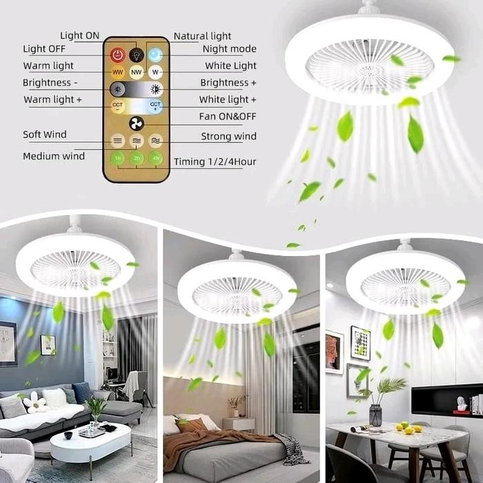 Lampu Kipas Angin Remote 2In1 Plafon Fan / Lampu Kipas Angin / Lampu Led Kipas Angin Gantung Plafon