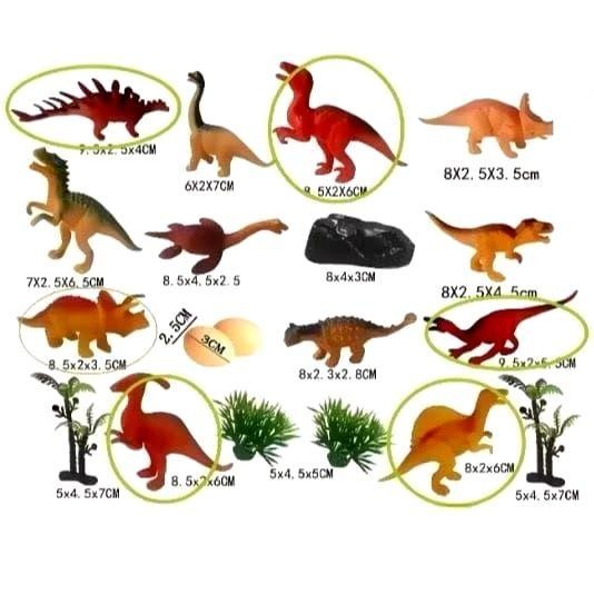 Mainan Anak Dinosaurus Action Figure Dinosaur Karet Dino Trex / Mainan Anak Dinosaurus Karet Mainan