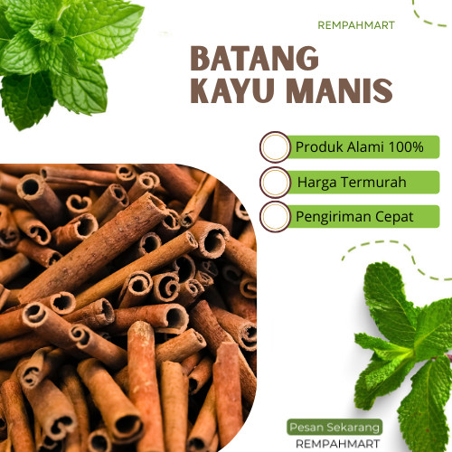 

100g Kayu manis premium / Barang kayu Manis Cinnamon Stick Bumbu Masak / Rempahmart