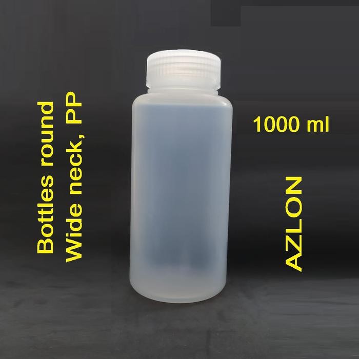BOTTLE WIDE MOUTH PP 1000 ML MULUT BESAR PLASTIK AZLON BWP1000P BUKAN NALGENE BUKAN 2187