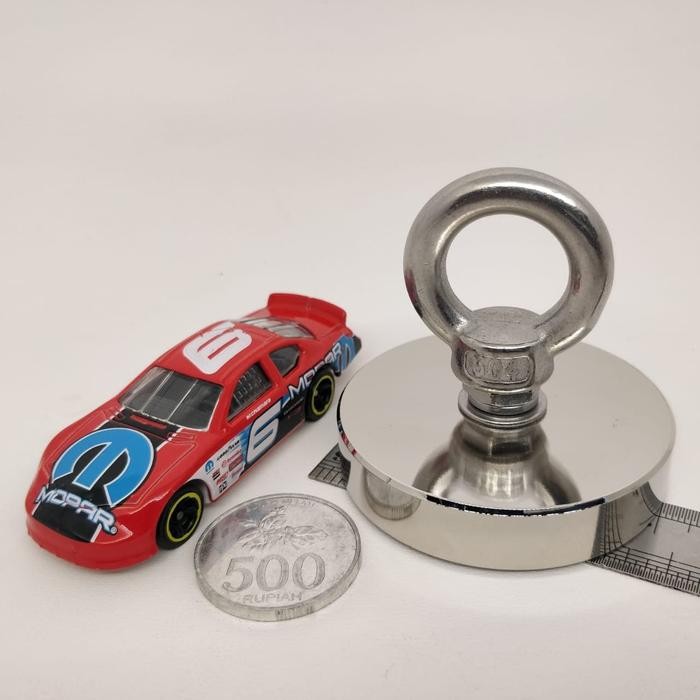 Fishing Magnet 110Kg Genuine D60Mm Neodymium Super Kuat Mancing Logam