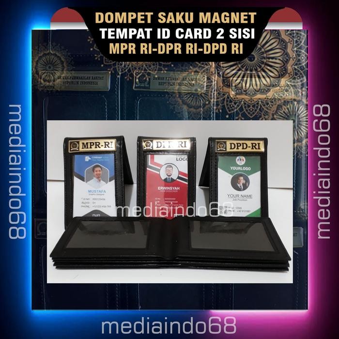 

Baru Tempat ID Card DPR RI Dompet Saku Magnet Dua Sisi