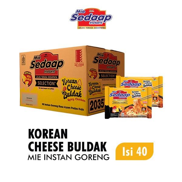 

Sedaap Mie Instan Goreng Korean Cheese Buldak 86gr (Isi 40 pcs)