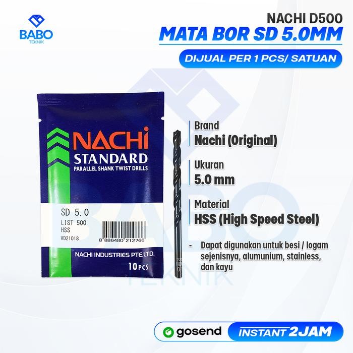Nachi Mata Bor Besi HSS 5MM