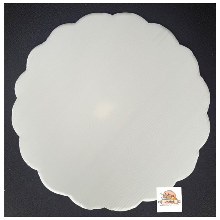 

Tatakan Impraboard Putih 30Cm Bulat Kembang