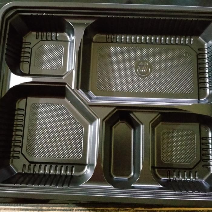 Terbaru Mika Bento 5 Sekat Tray Bento Box Mika Catering