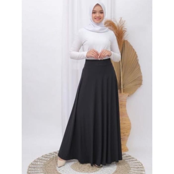 Rok Panjang Wanita Model Payung Lebar