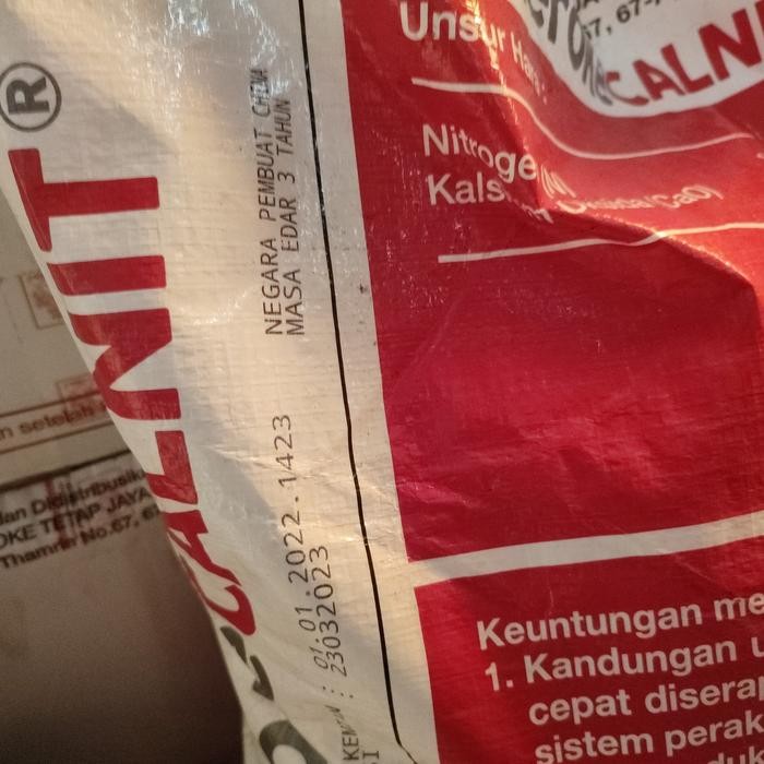 Jual pupuk Meroke Calnit 25 kg, kalsium nitrat