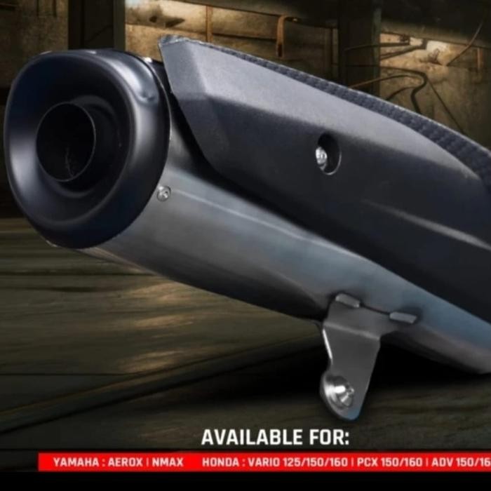 Knalpot R9 Standar Racing Aerox/Nmax/Pcx/Adv/Vario 125/150/160/New Vario 125/250 Original R9