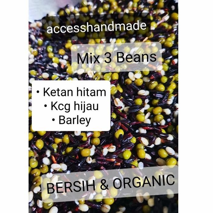 

Kacang Hijau Ketan Hitam Barley Jali Mix Bean Bersih Organic 500Gr 1Kg Terlaris