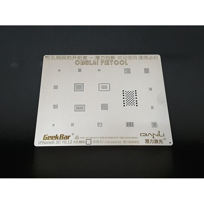 NEW Qian Li CETAKAN IC 3D untuk iPhone 6G/6P Positioning Version Original dengan Detail GeekBar