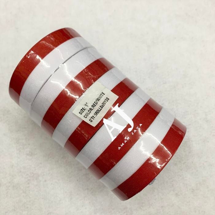 

(Allthebest) Pita Bendera Merah Putih 1 Inch / 2,5 cm / Pita Tali Medali 17 Agustus