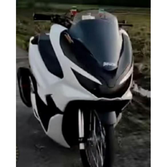 Decal PCX 150 Full Body Putih Polos dof simple sticker variasi (TERBAIK) (TERBARU) (TERMURAH)