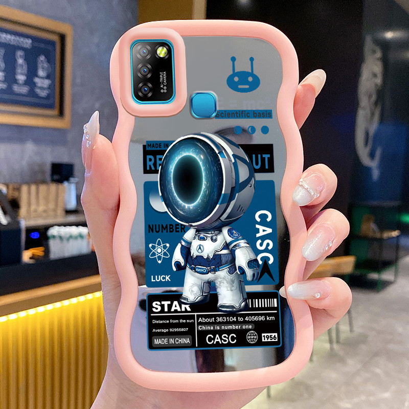 Casing HP Untuk Infinix Smart 5 Smart 6 Ram 3 Case Astronot NASA Macaron Softcase Silikon lunak Kasi