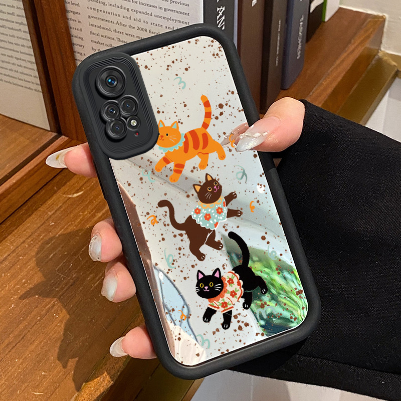 Casing Hp Xiaomi Redmi Note 11 Redmi Note 11s Redmi Note 11 Pro 5G Case Casing pola Kucing lucu Kasi