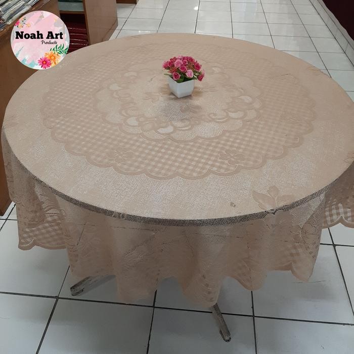 Taplak meja Makan Bundar 6 Kursi 1062