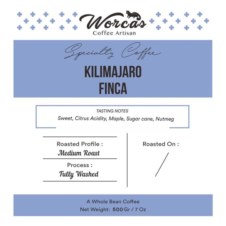 

Worcas Arabica Kilimanjaro Finca 500 Gram - Medium Roasted Coffee