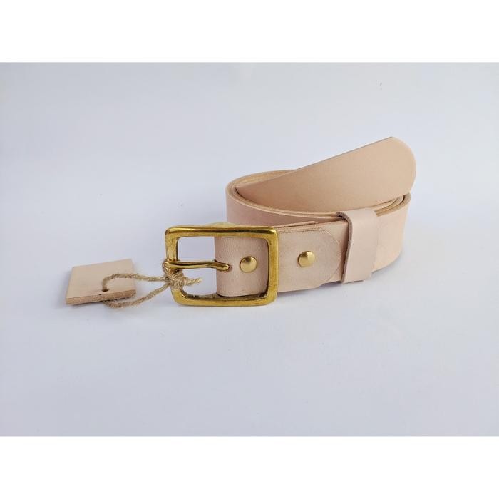 Ikat Pinggang Sabuk Kulit Natural Vegtan Leather Belt Bv107