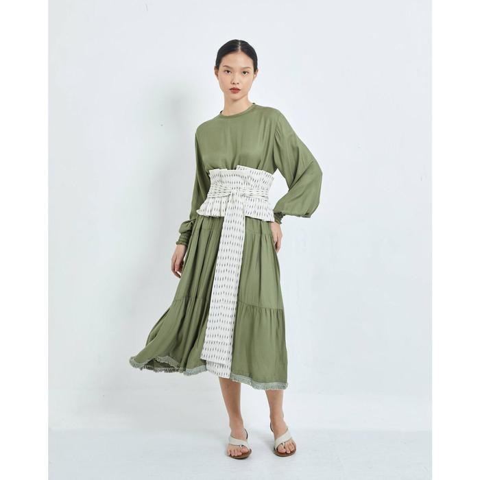 Oemah Etnik - White Aster Tenun Obi Wanita