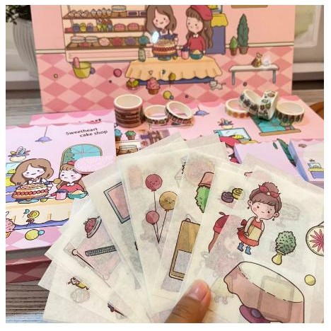 

Diary Set -Journal Set - Jurnal 7 In 1 Sweetheart Cake Shop