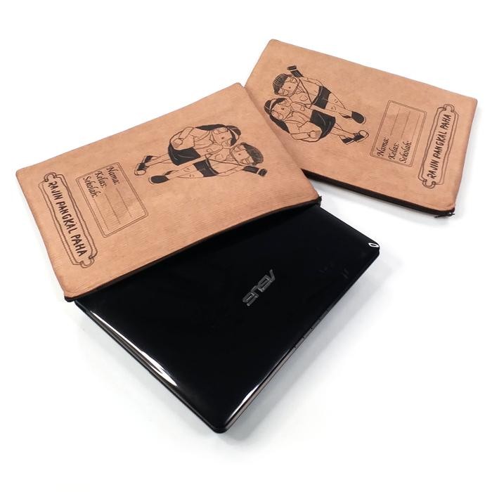 

Sleeve Tablet Shrelo Notebook Onde Sampul Buku Zaman Dulu Jadul Vintage Lucu Coklat Kusam Bahan