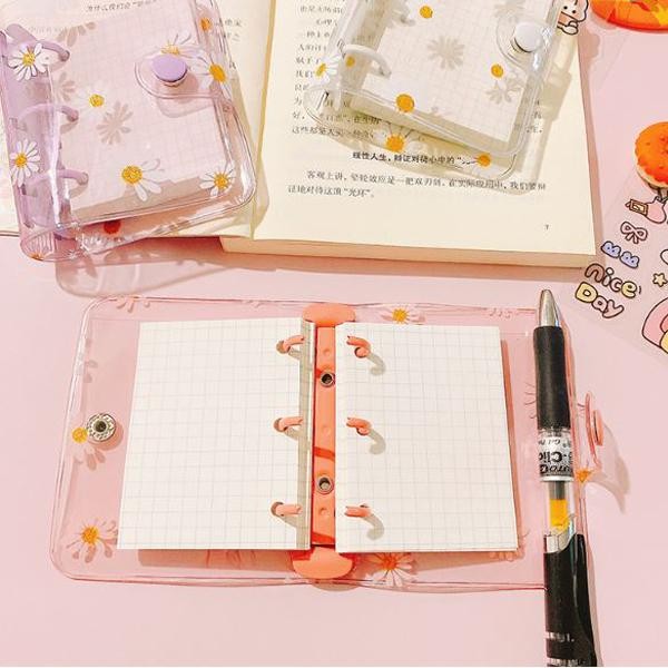 

Binder Mini 3 Ring Termasuk Isi Kertas Refill 80 Lembar Motif Bunga Daisy Estetik Kawai Jurnal