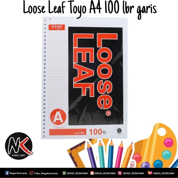 

Loose Leaf A4 Toyo L-100 Garis Kode 1432