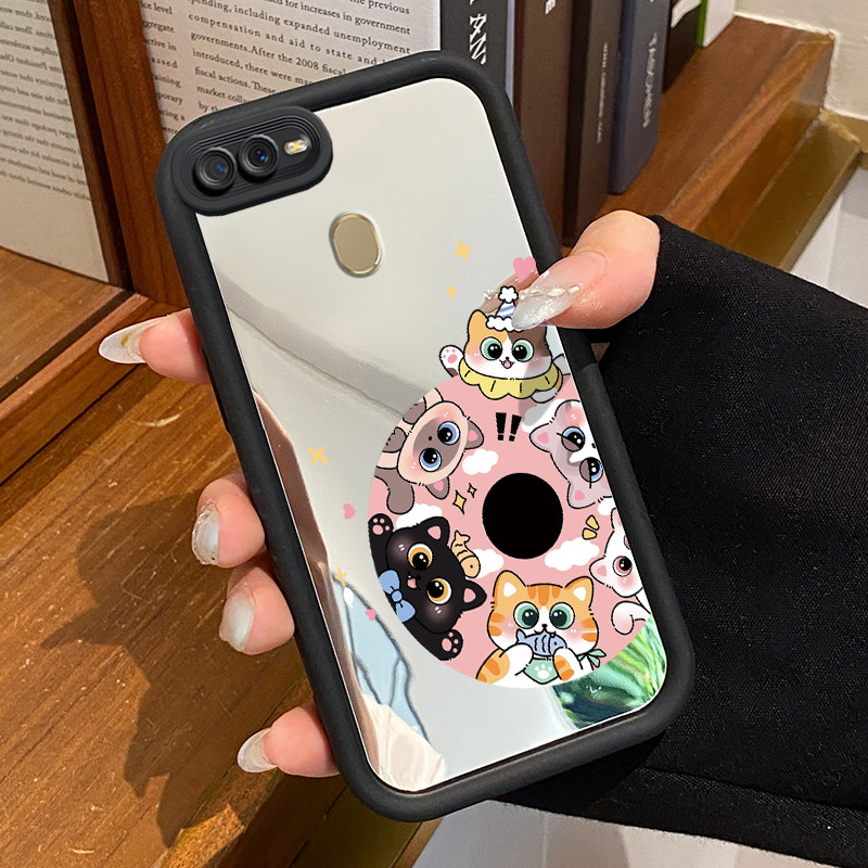 Casing Hp OPPO A7 OPPO A5s OPPO A12 OPPO A12S A11k Case Casing Kucing lucu pola Kasing HP Cesing Sil