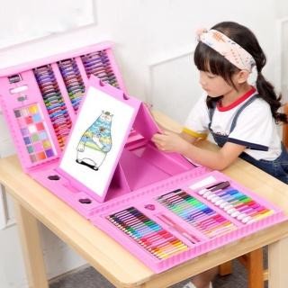 

Crayon Anak Pengasah 208 Pcs Set Alat menggambar Melukis Anak Anak Crayon Cat Pensil Stationery