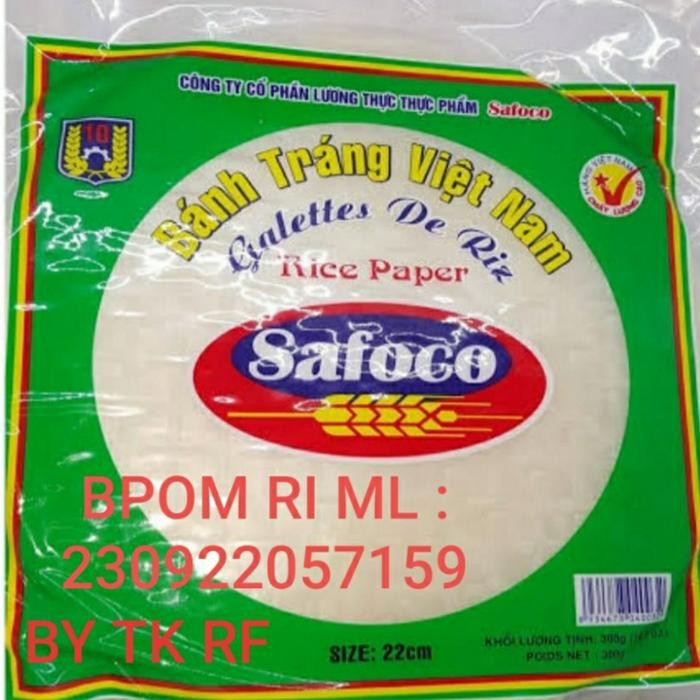 

Diskon! Promo Safoco Rice Paper 300Gr Kulit Lumpia Vietnam Size 22Cm