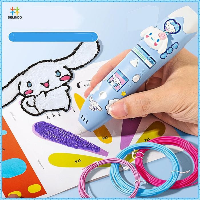 

Wireless 3D Pen Sanrio Edition Pulpen 3 Dimensi Mainan Anak DIY