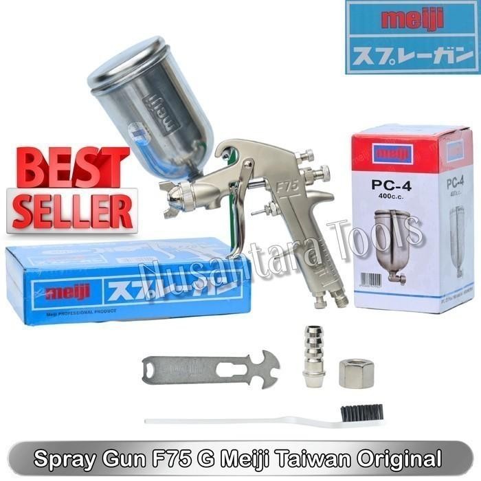 Meiji F75 Spray Gun Original Alat Semprot Cat Profesional Air Spray Gun F-75 Body Repair