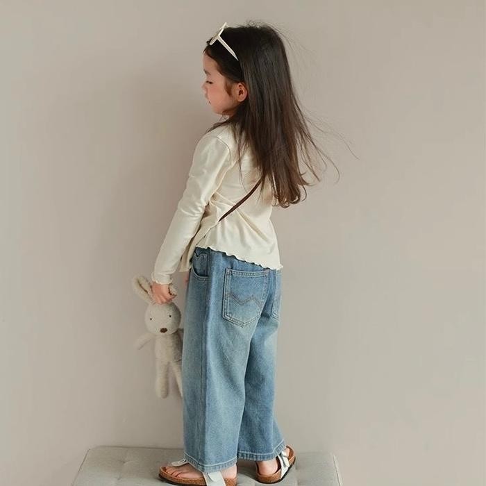 Celana Panjang Jeans Anak - Boyfriend Jeans - Celana Panjang Anak Denim - Celana Anak Perempuan
