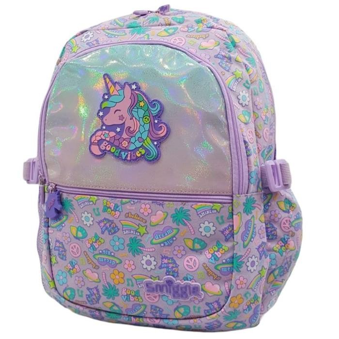 Tas Smiggle Unicorn Purple / Tas Ransel Sekolah Unicorn Anak Perempuan / Smiggle Junior Animalia