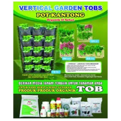Kantong Vertikal Garden TOB isi 15 kantong
