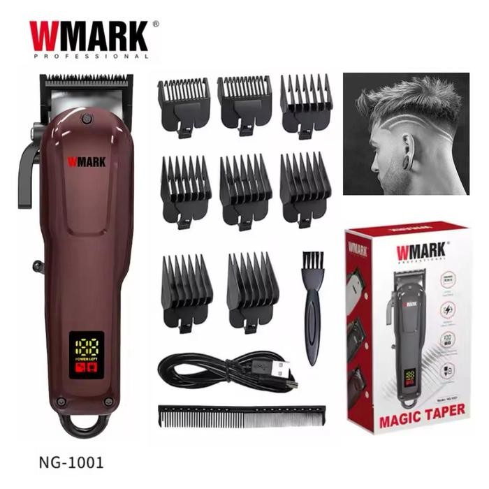 GRATIS ONGKIR WMARK Alat Cukur Rambut Hair Clipper Professional 6600 RPM NEW 2024 Charging USB Tipe 
