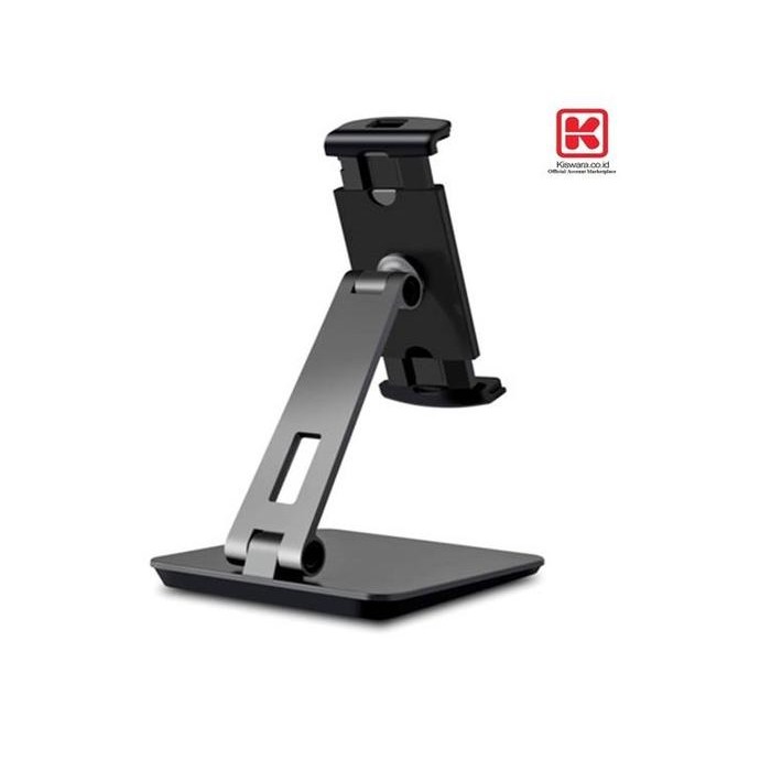 Siap Kirim Stand Holder Tablet POS Aluminium Desktop AP-7X Dark Grey Dudukan iPad Meja Kasir