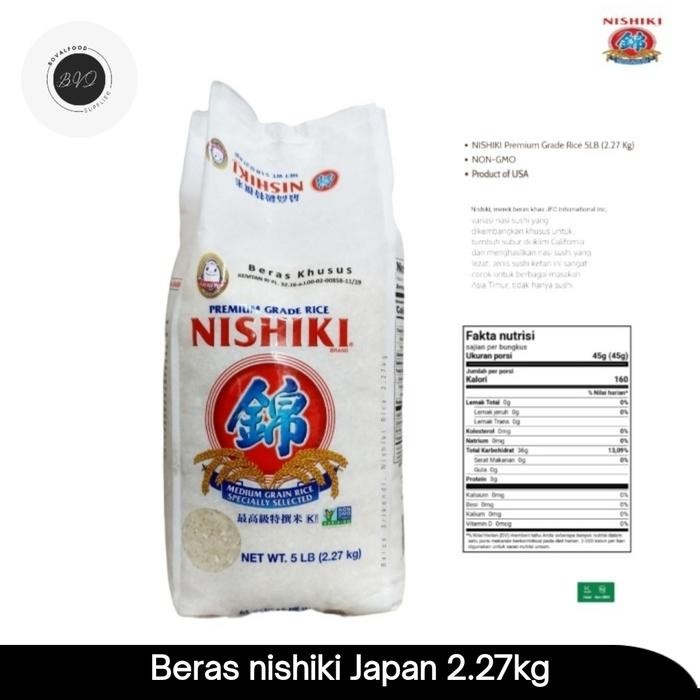 

Barang Terlaris Nishiki rice japang premium 2.27kg Ready