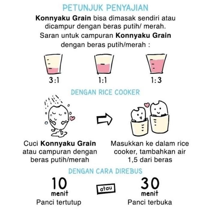 

Terbaru Beras Shirataki 1 Kg / Konyaku Rice / Shirataki Rice Ready