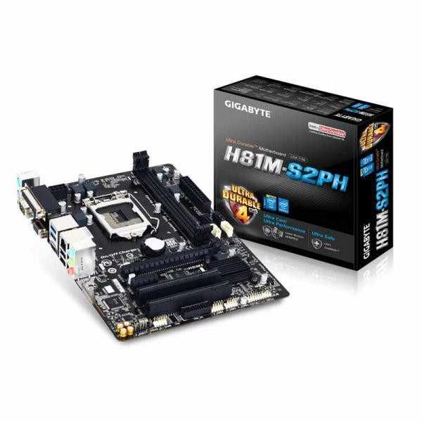MOTHERBOARD GIGABYTE H81M S2PH (LGA1150, H81, DDR3, SATA3, USB3)