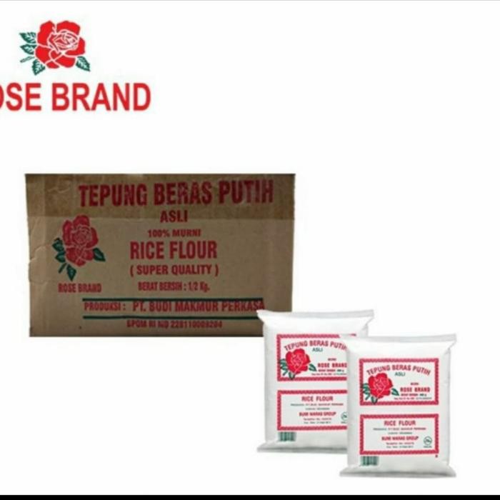 

Promo Terlaris Tepung beras rose brand 1 dus isi 20 Ready