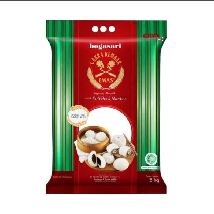 

Sale terbaru Tepung Terigu Cakra Kembar Emas Roti Pao dan Mantao 5 kg Ready