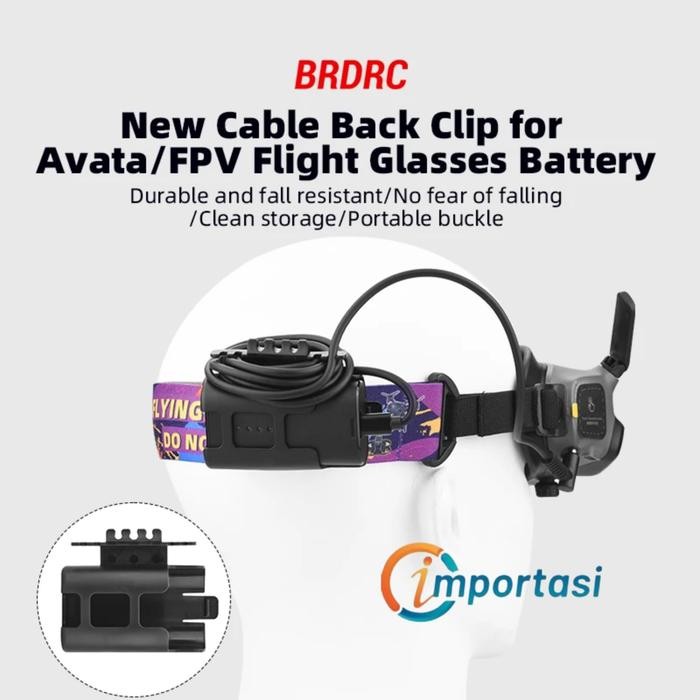Brdrc Battery Holder For Dji Avata / Fpv Goggles 2 / 3 / V2 / Integra Tempat Baterai Storage Case