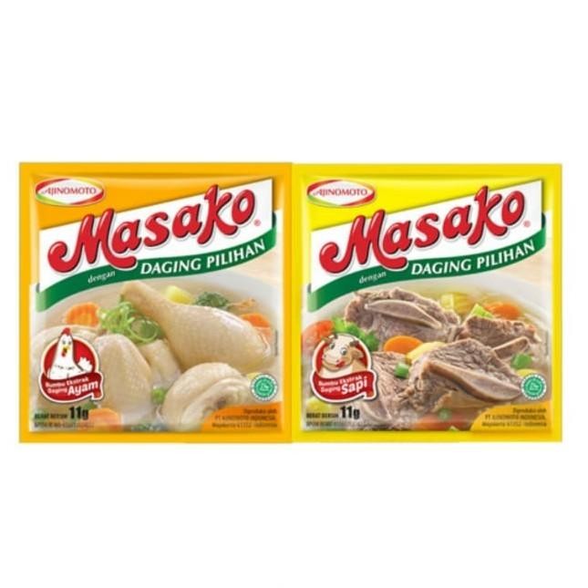 

(Allthebest) Masako Bumbu Kaldu Sapi/Ayam 1 Renceng 12 Sachet Penyedap Rasa