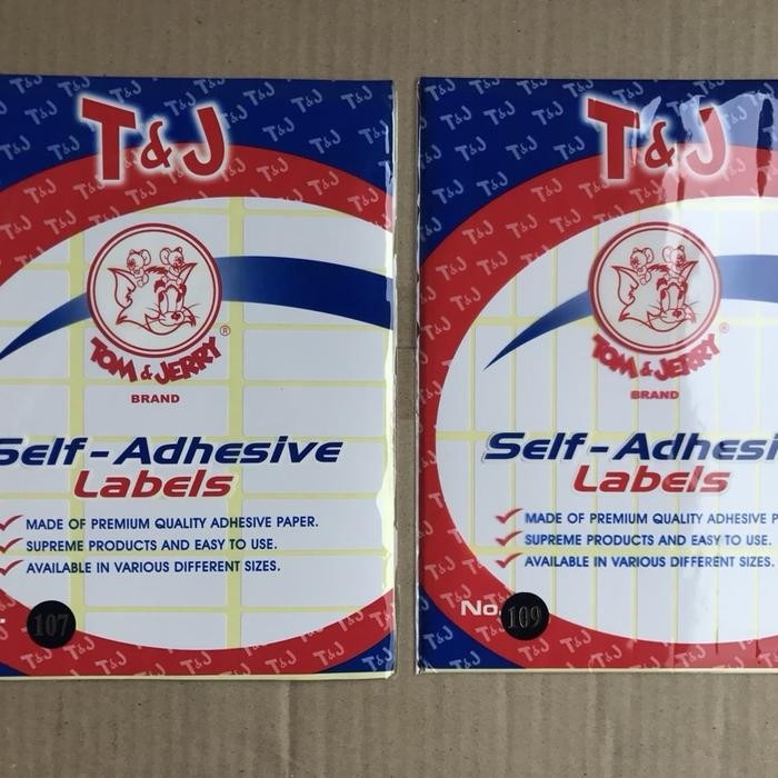 

ID LABEL TOM & JERRY 107, 109 SELF ADHESIVE LABELS