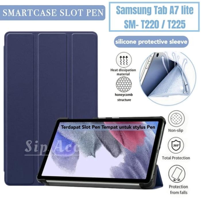 Promo Case Samsung Galaxy A7 Lite / Tab A7 Lite T220 T225 Premium Pen Slot