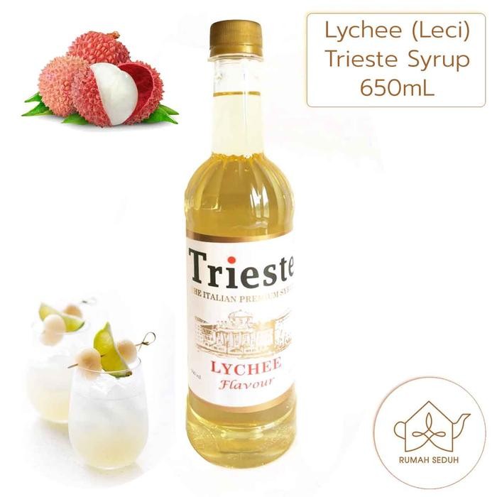 

TRIESTE LYCHEE SYRUP 650ML - SIRUP BUAH LECI - SIROP LITCHI - SIROP LYCHE - SIROP LETCHI PREMIUM