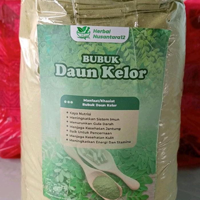 

BUBUK DAUN KELOR ASLI MURNI TANPA CAMPURAN 1 KG